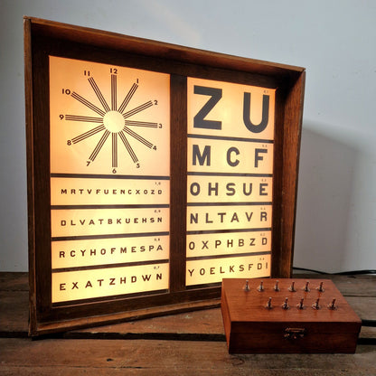 tableau optique vintage interrupteurs