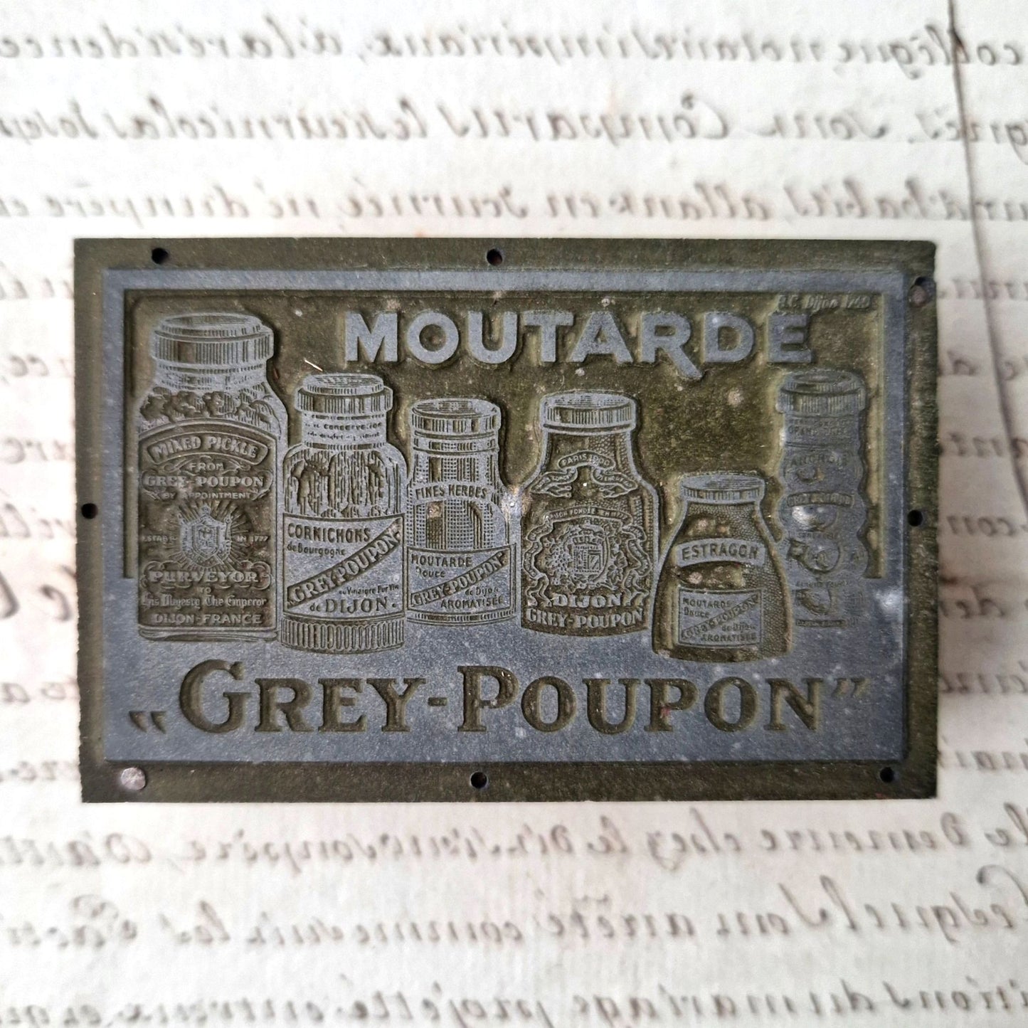 tampon publicitaire ancien dijon