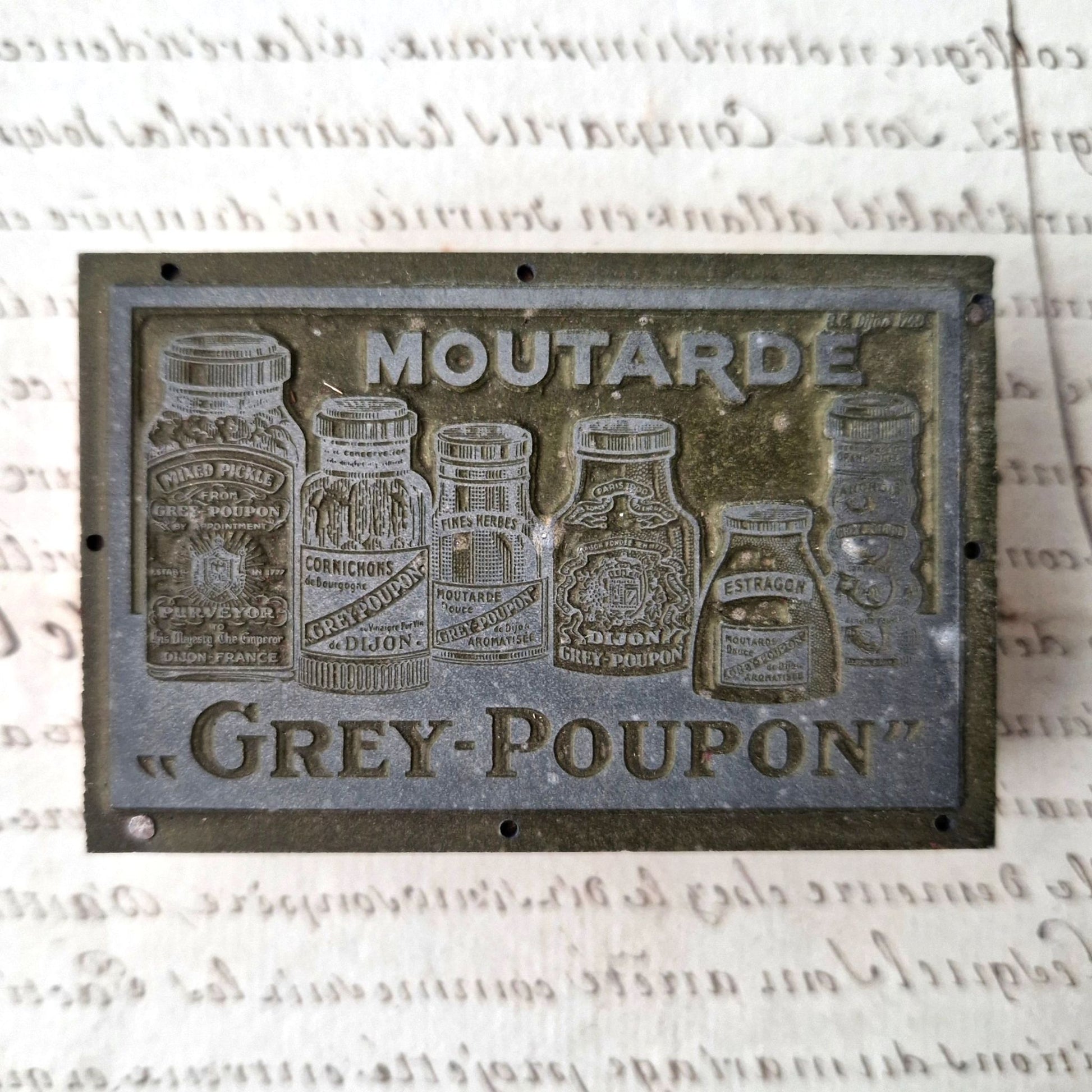 tampon publicitaire ancien dijon