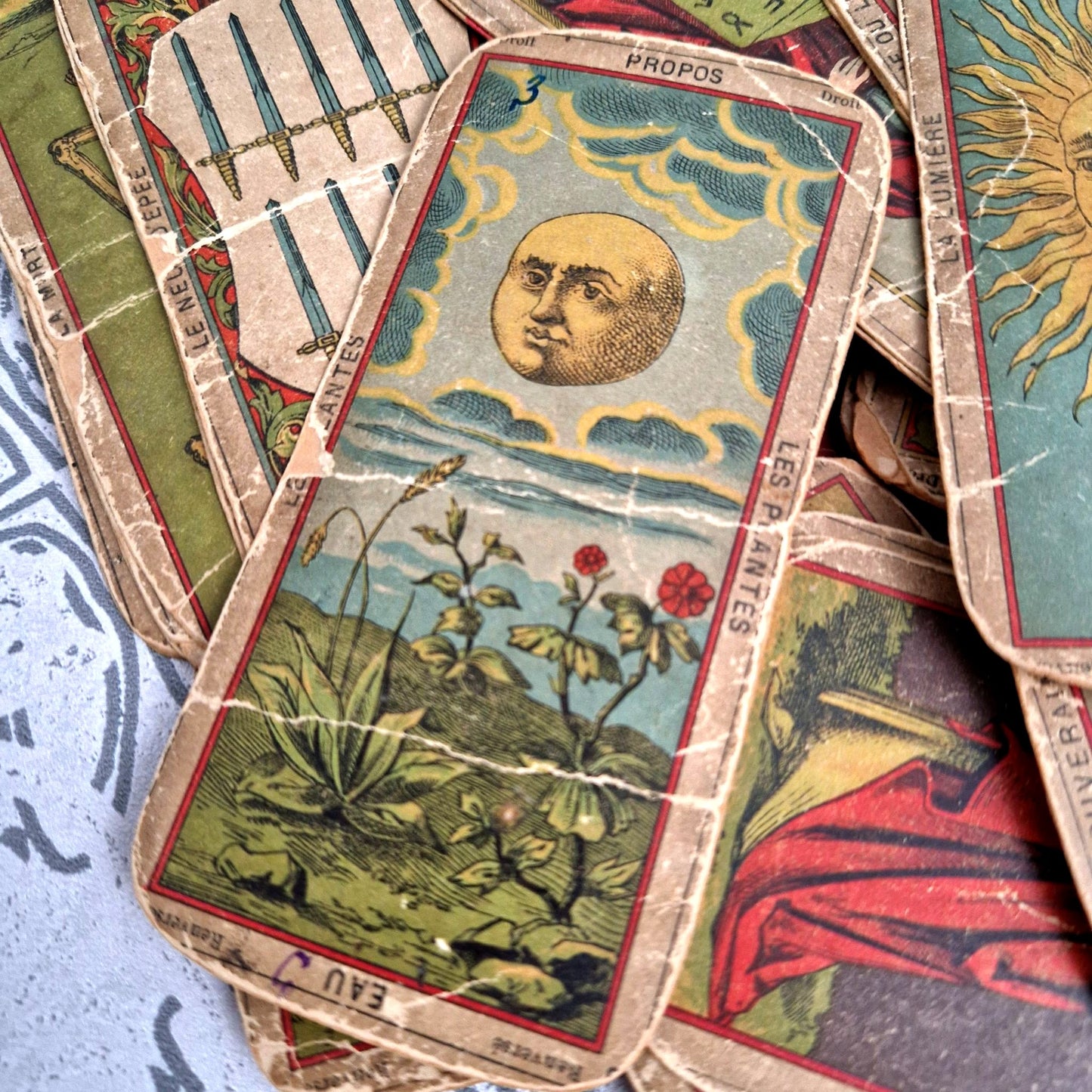 tarot egyptien rare XIXe