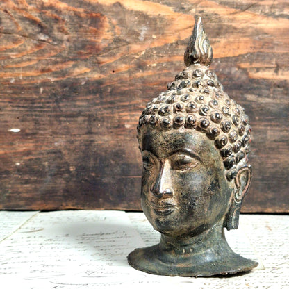 tete de bouddha bronze asie