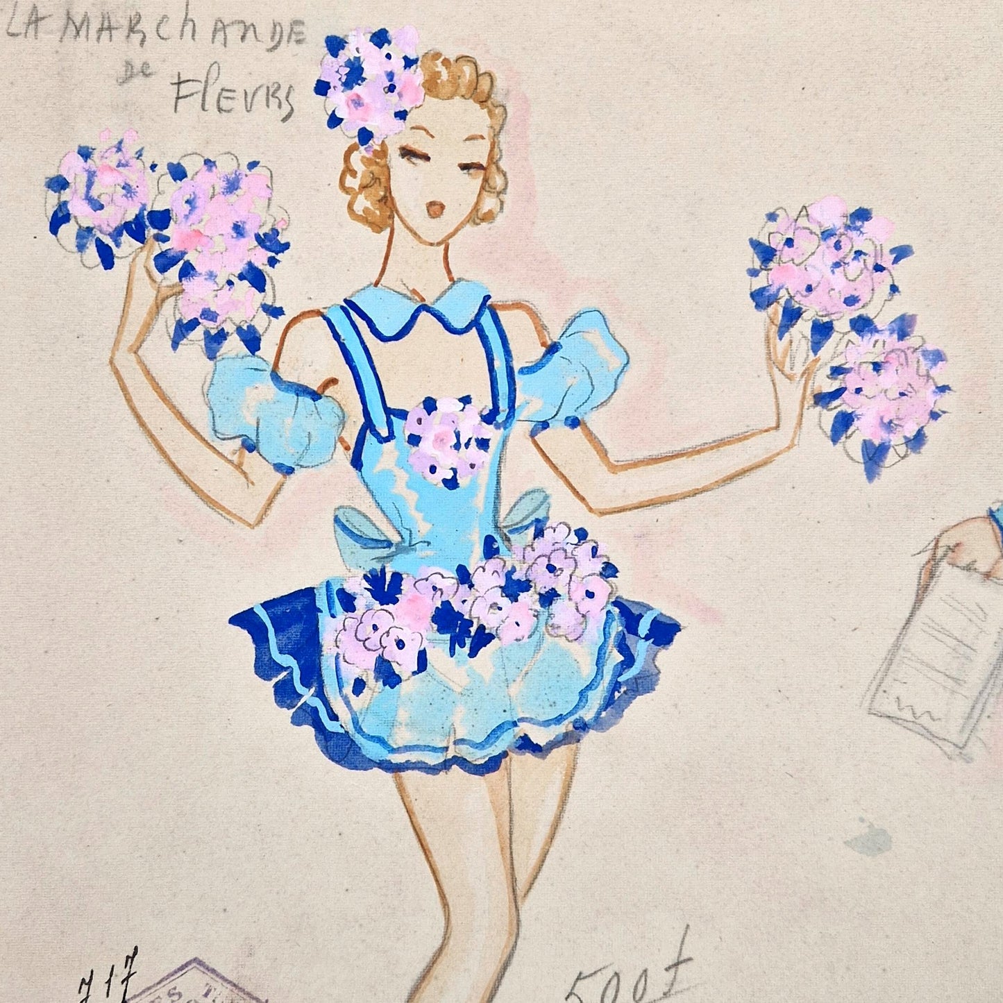 theater costume drawing jeanne saunal