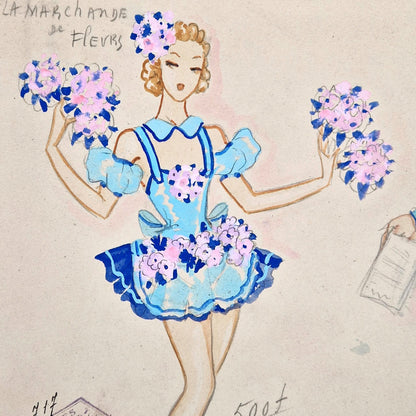 theater costume drawing jeanne saunal