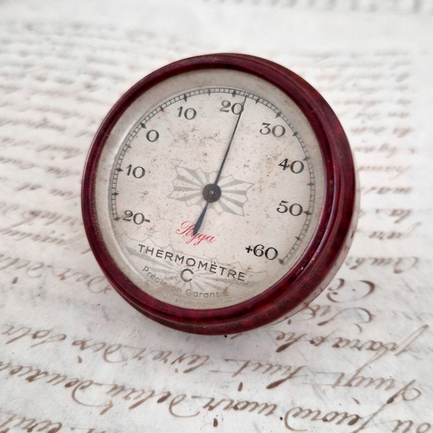 thermometre ancien bakelite ryga