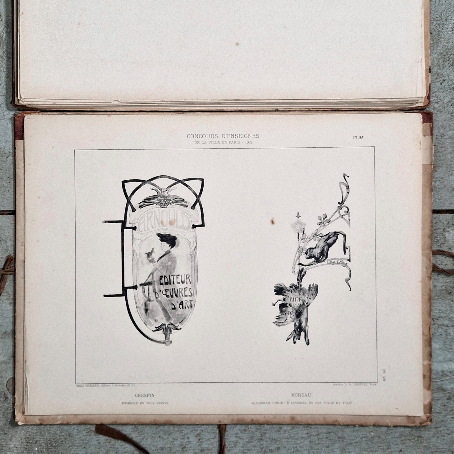 thezard paris signage portfolio rare 1902