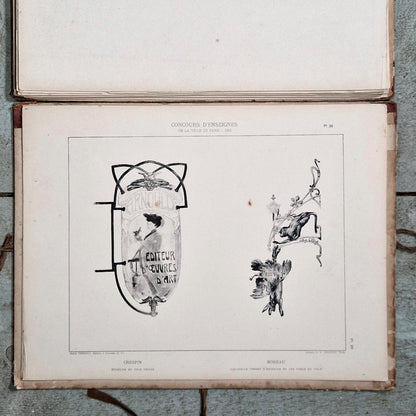 thezard paris signage portfolio rare 1902