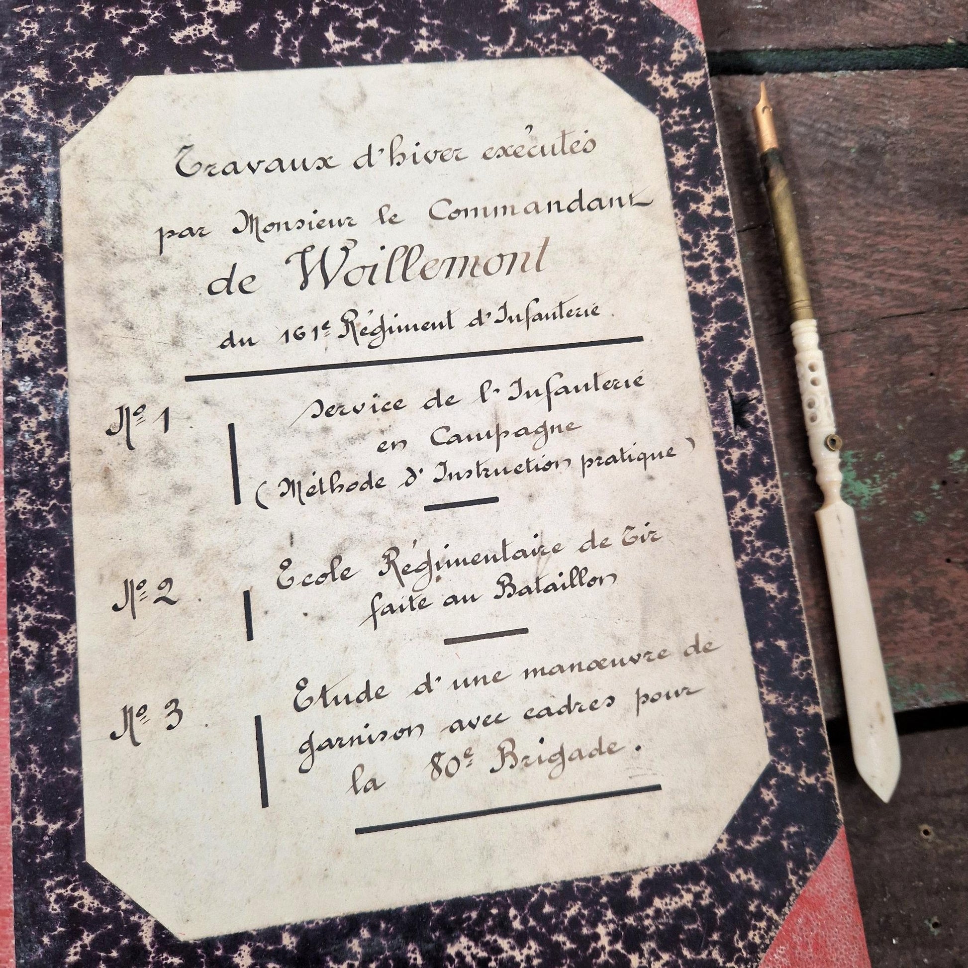 travaux hiver 161e regiment infanterie
