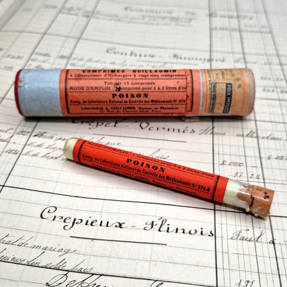tube comprimés poison guillaumin