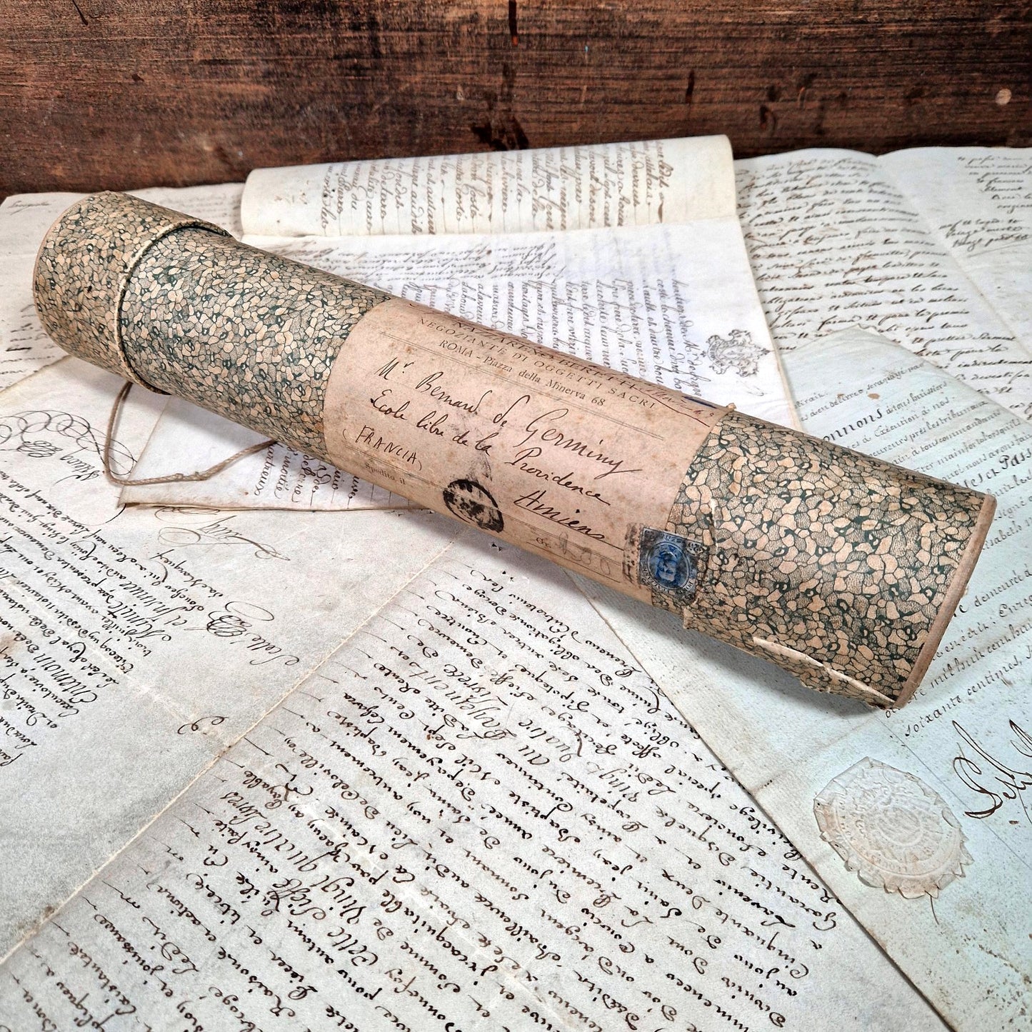 tube postal ancien rome france 19e siecle