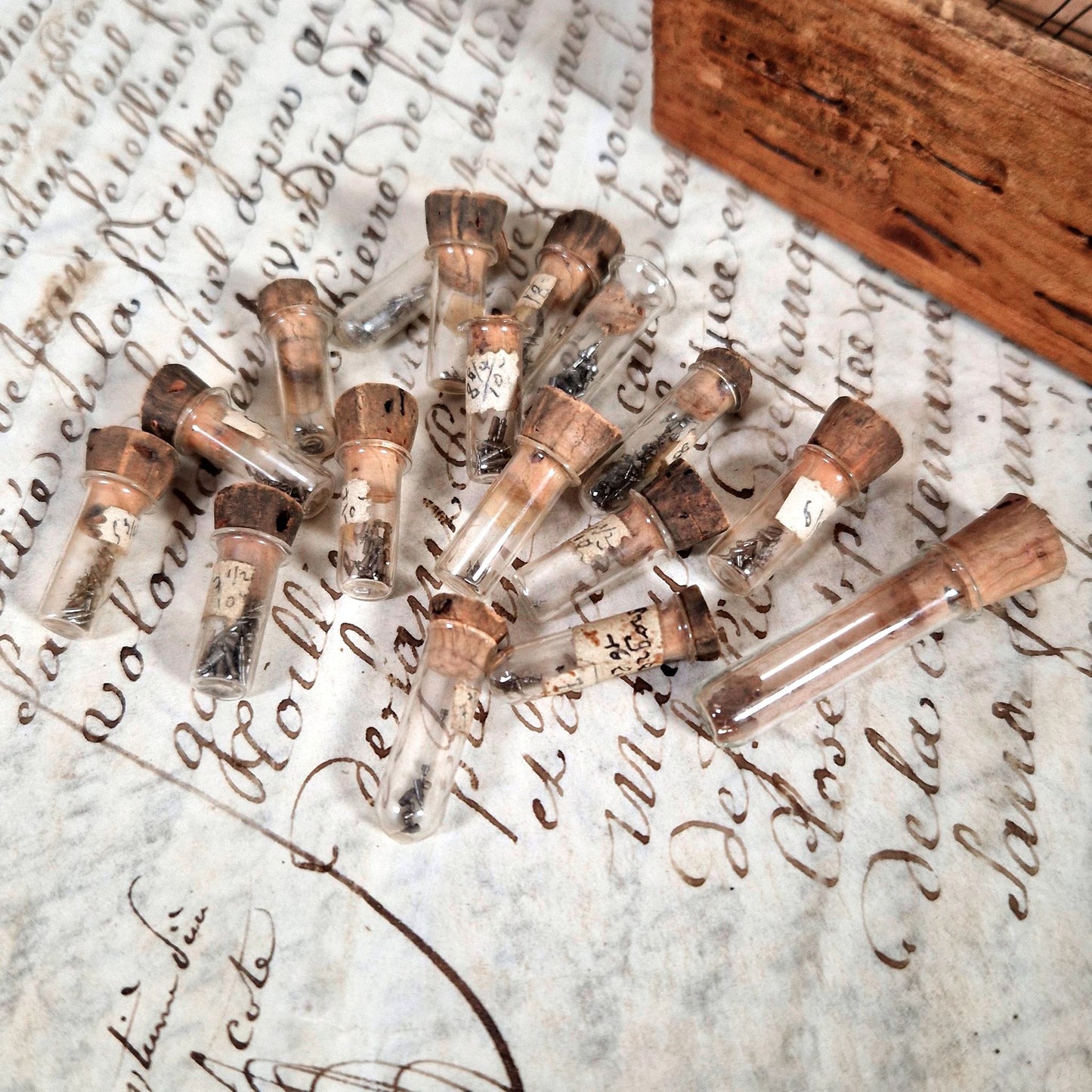 tubes verre pieces horlogerie xixe