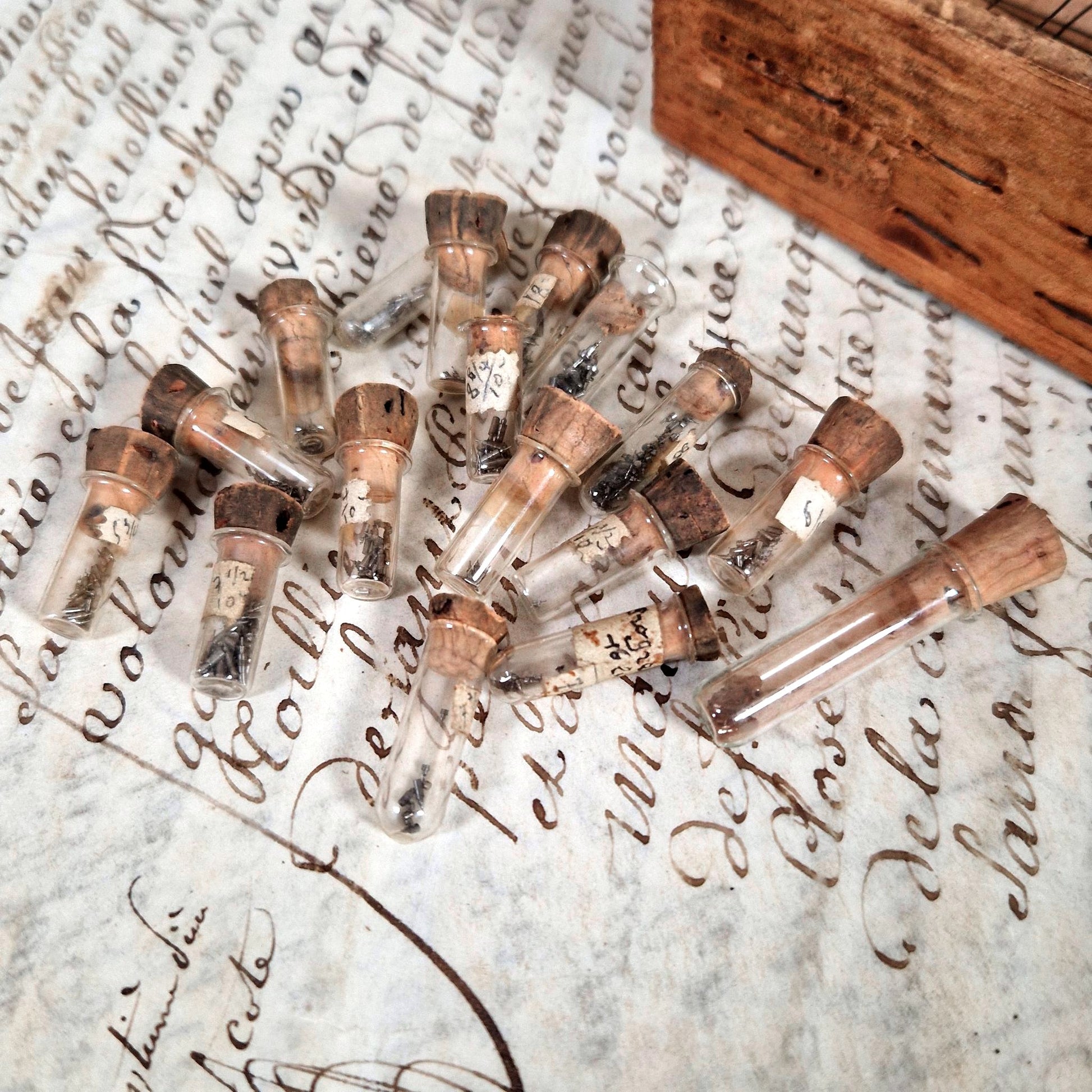 tubes verre pieces horlogerie xixe