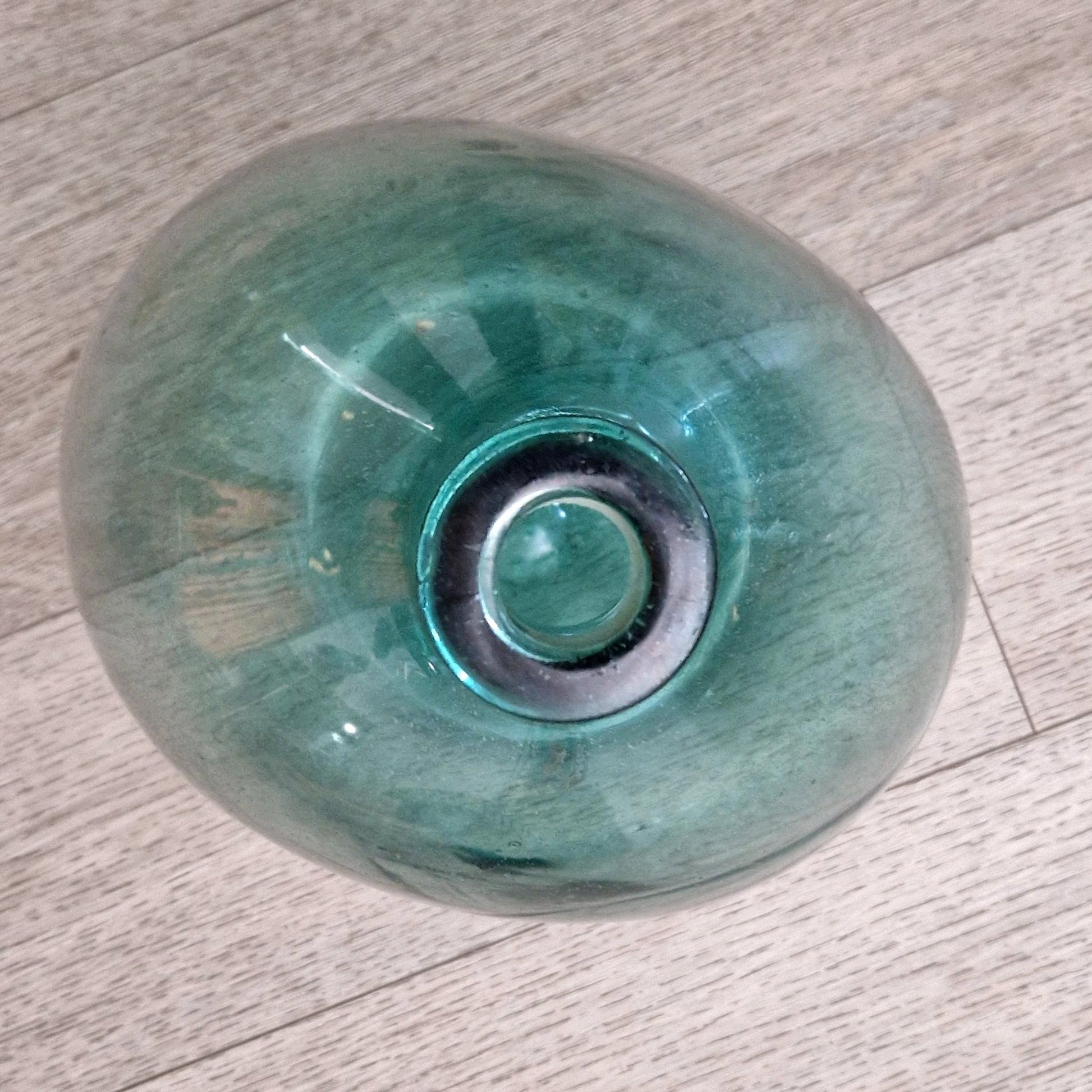 turquoise blown glass decoration