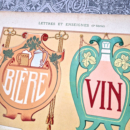 typographie belle epoque enseignes