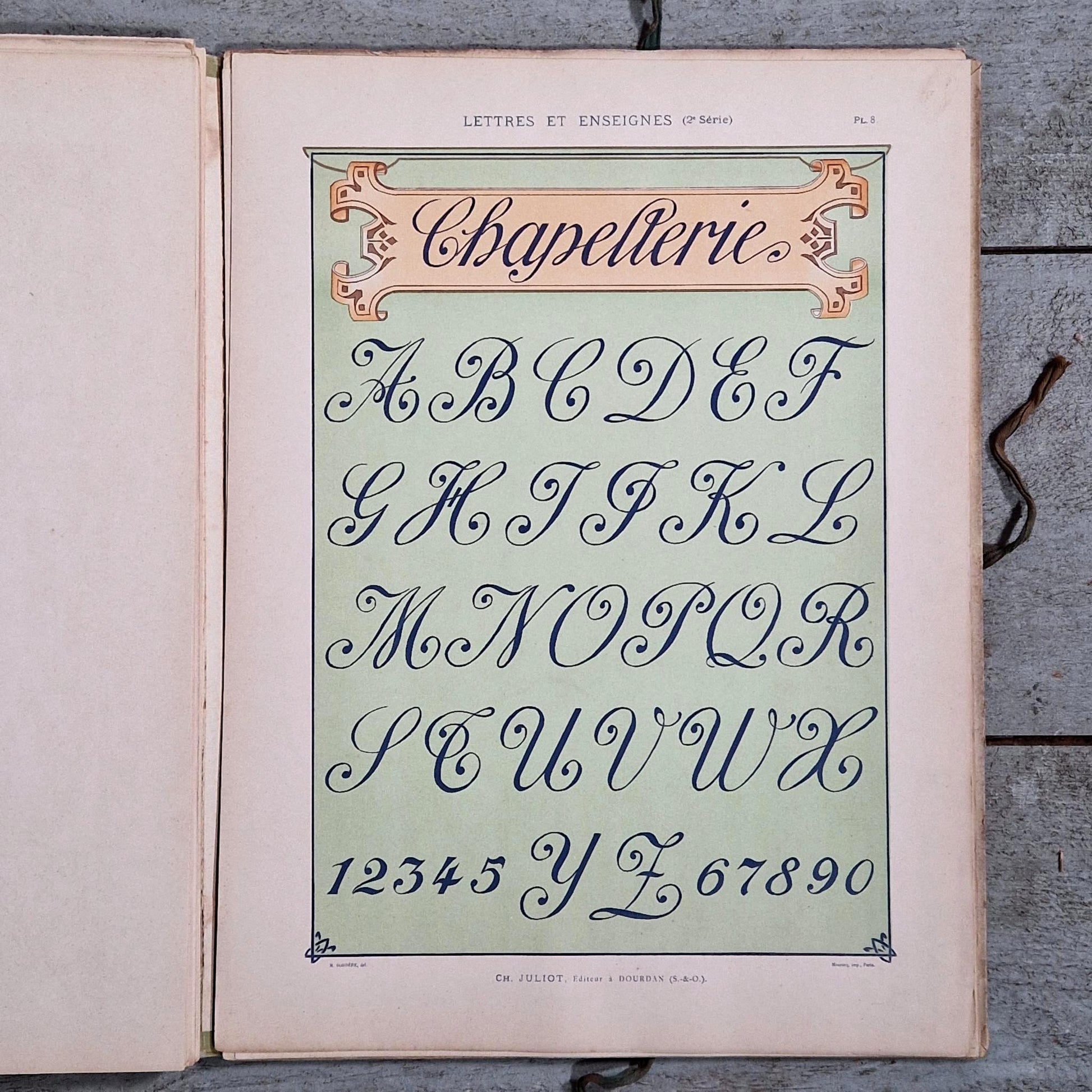 typographie decorative belle epoque france