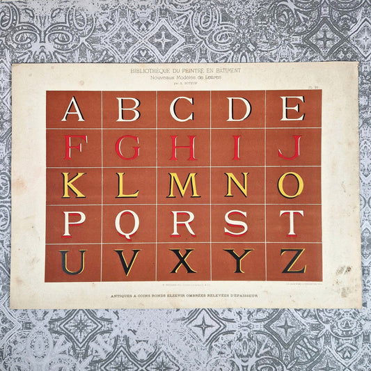 typographie elzevir belle epoque 1900