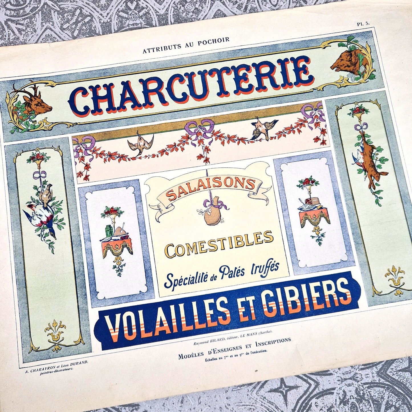 typographie enseigne alimentaire