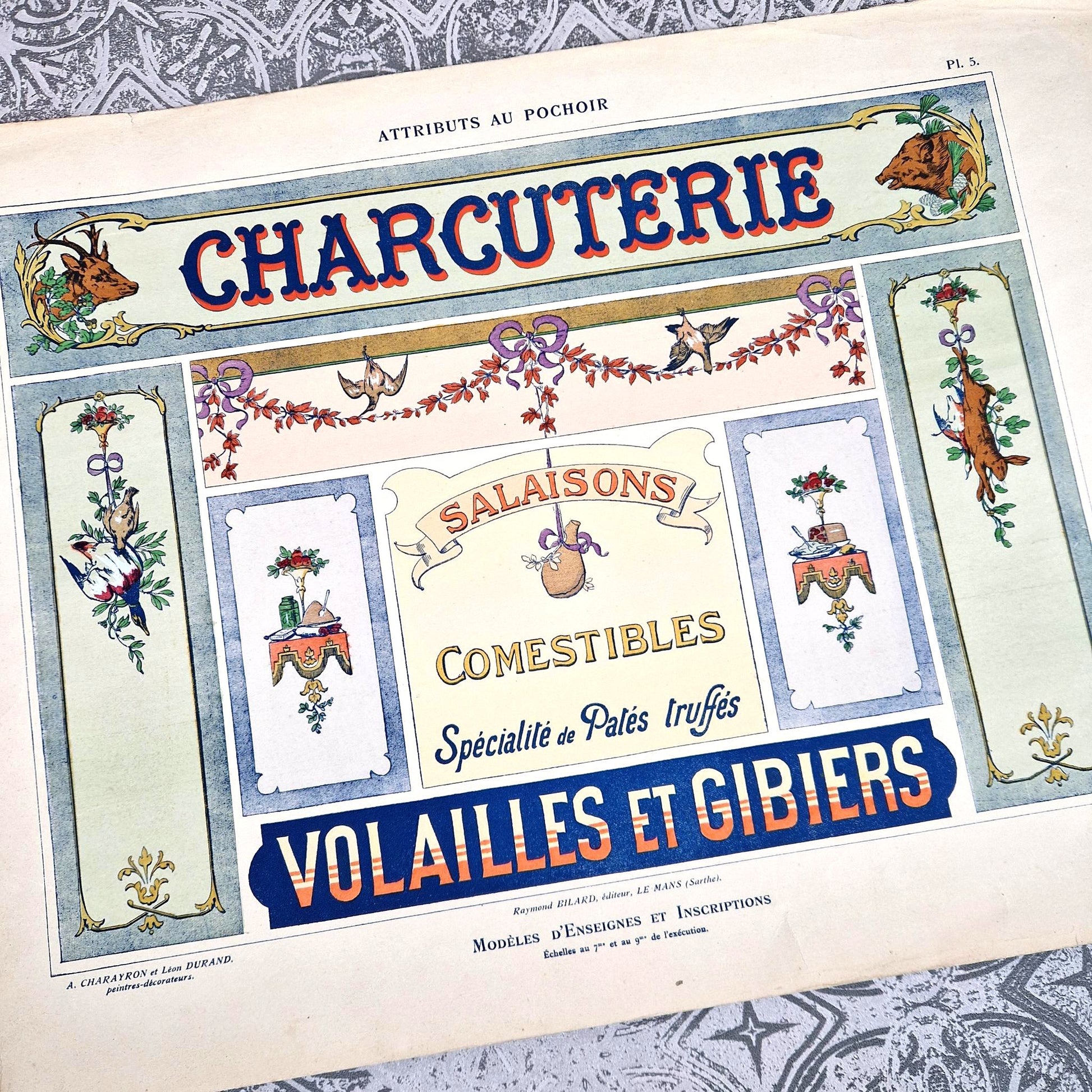 typographie enseigne alimentaire