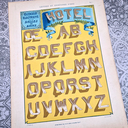 typographie enseigne hotel