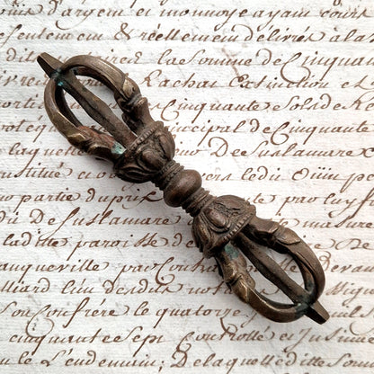 vajra bouddhiste bronze ancien