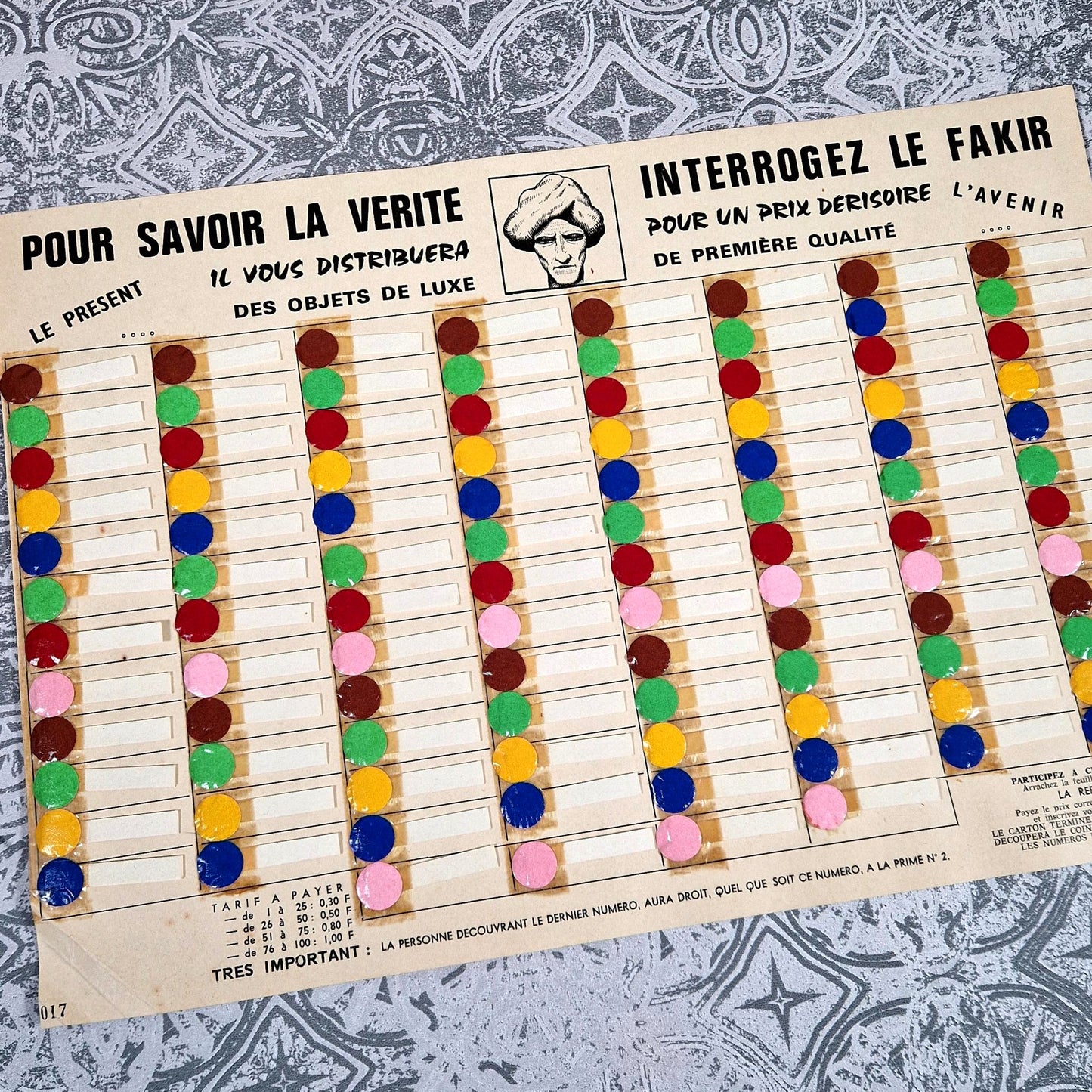 vente amusante fakir carton annees 50