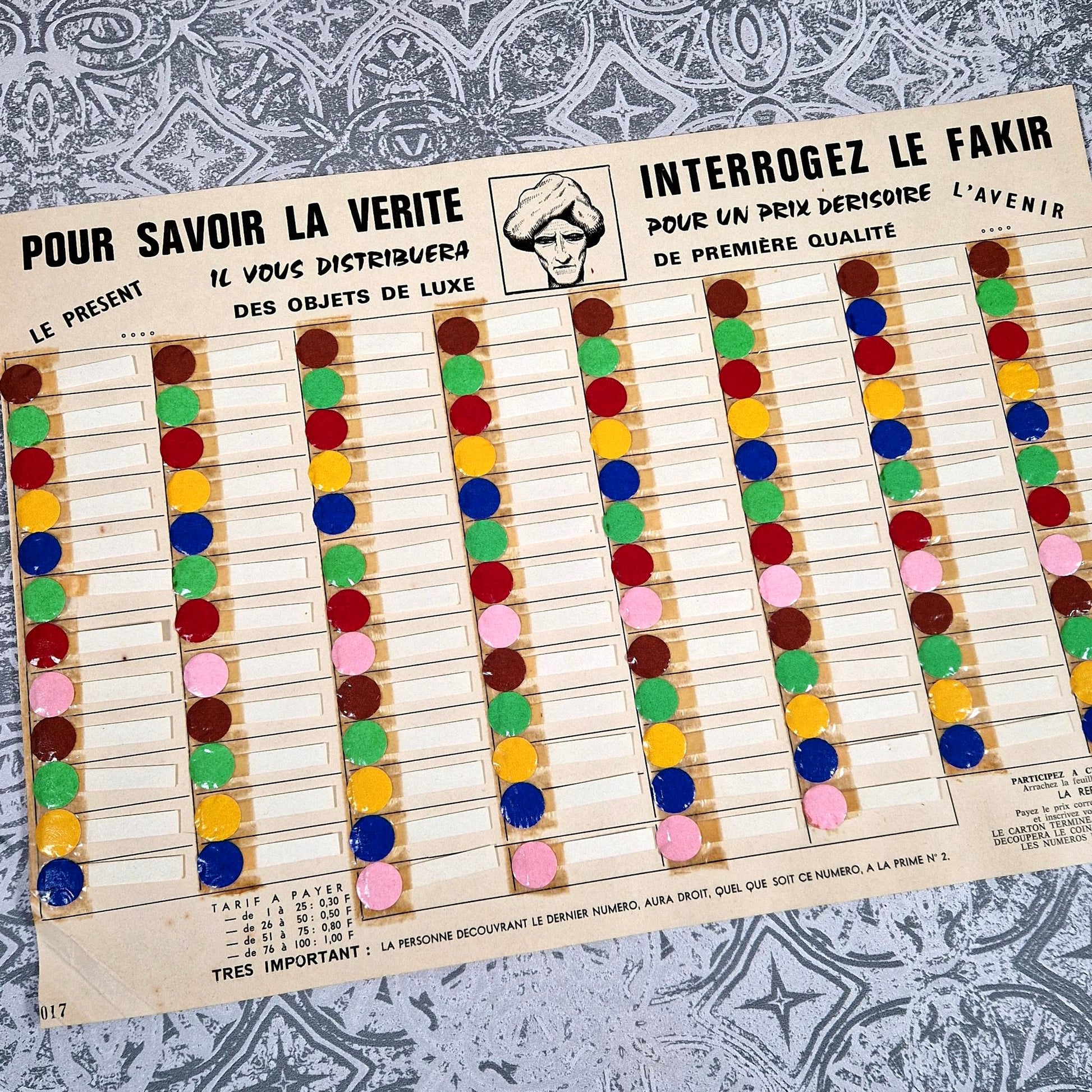 vente amusante fakir carton annees 50