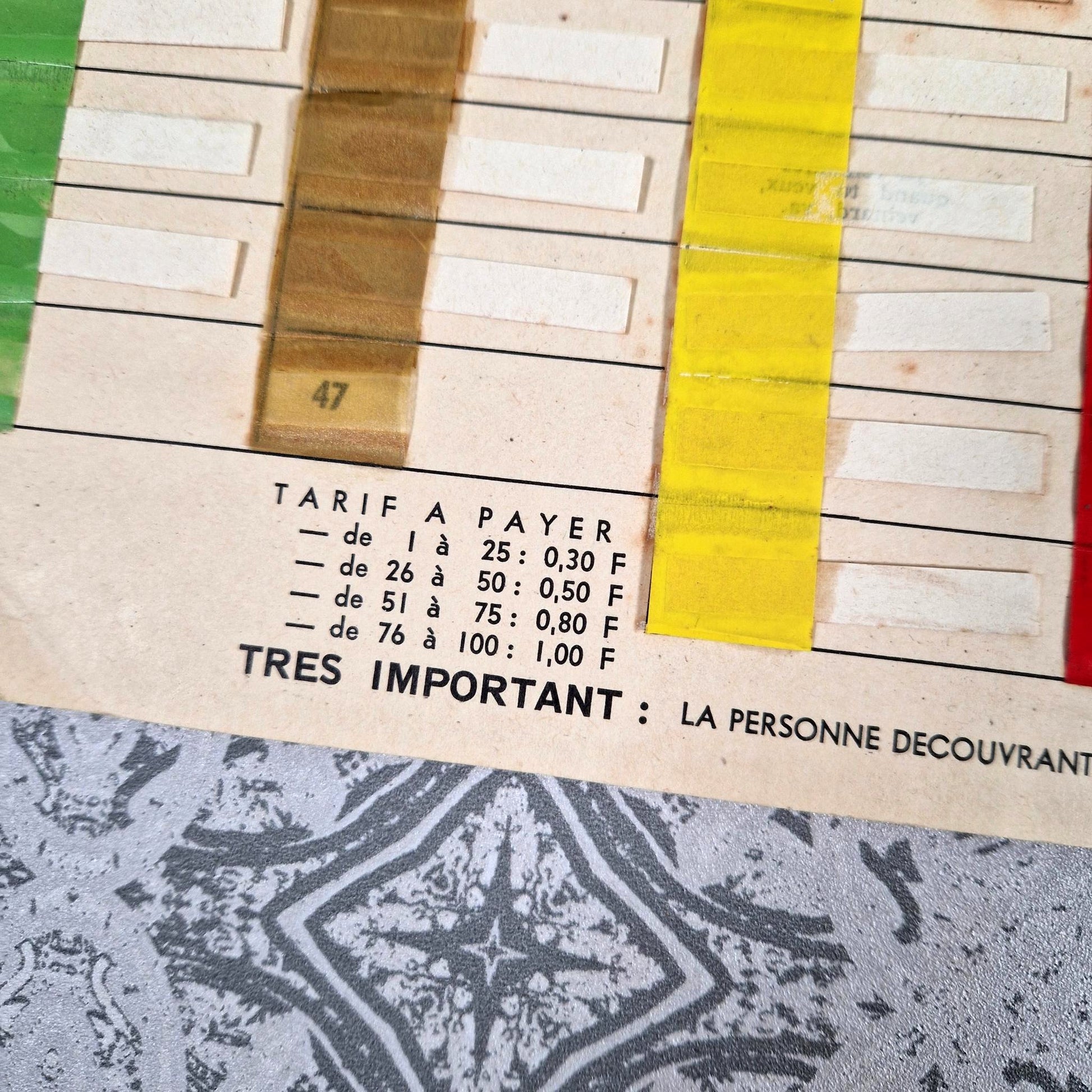 vintage ask the fakir counter lottery 1950s