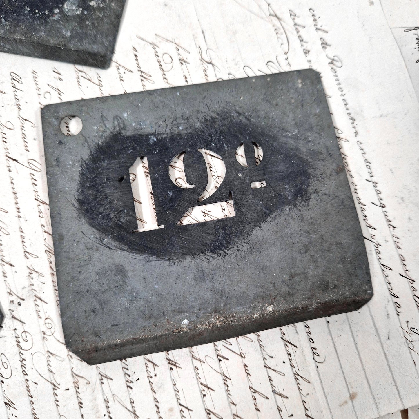 vintage barrel marking stencils