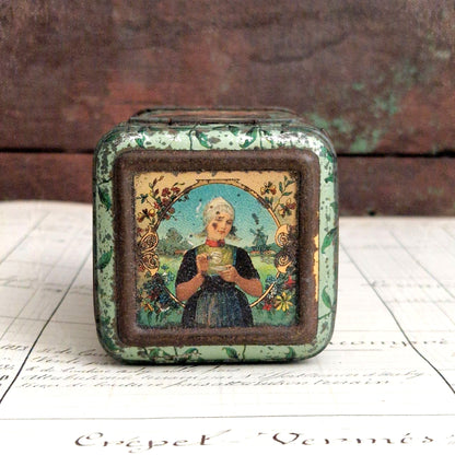 vintage bensdorp cacao metal box netherlands