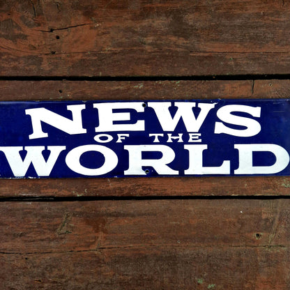 vintage british press enamel plate