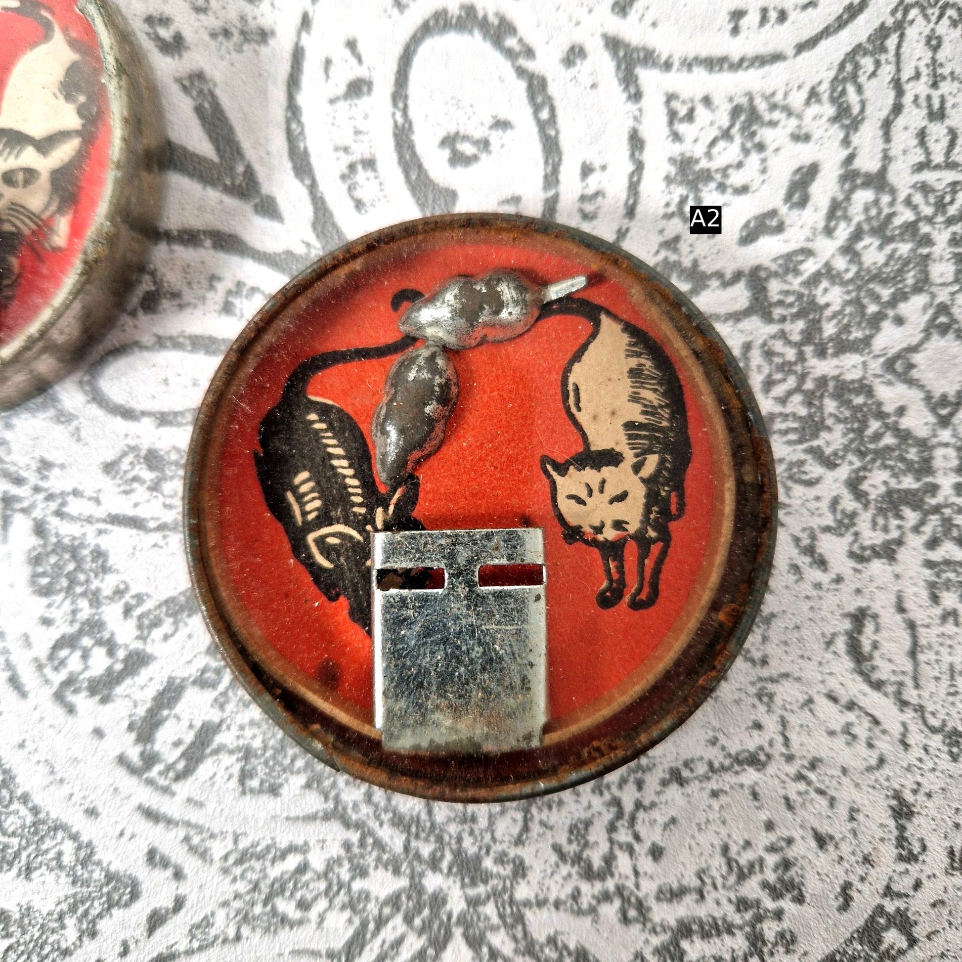 vintage cat mouse toy game