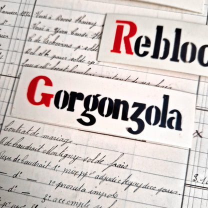 vintage cheese label livarot sign