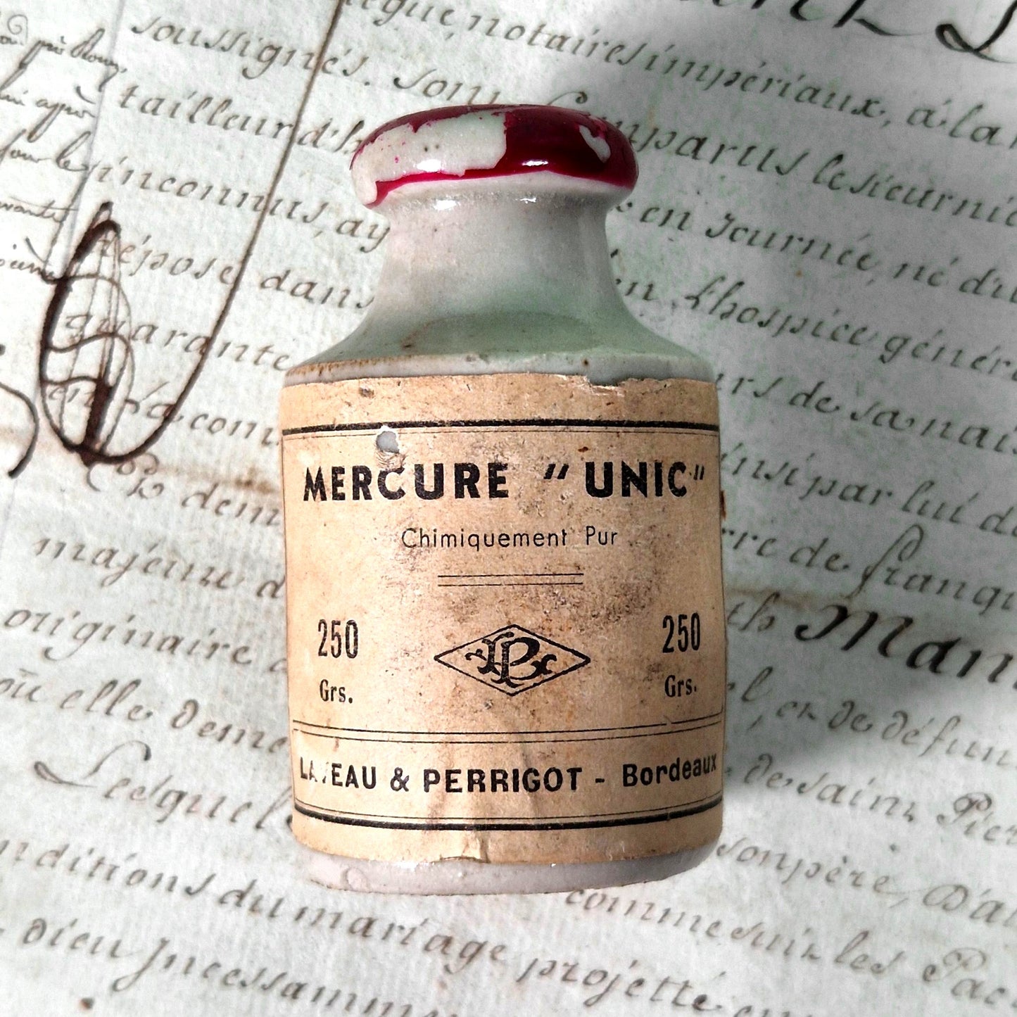 vintage chemistry jar perrigot