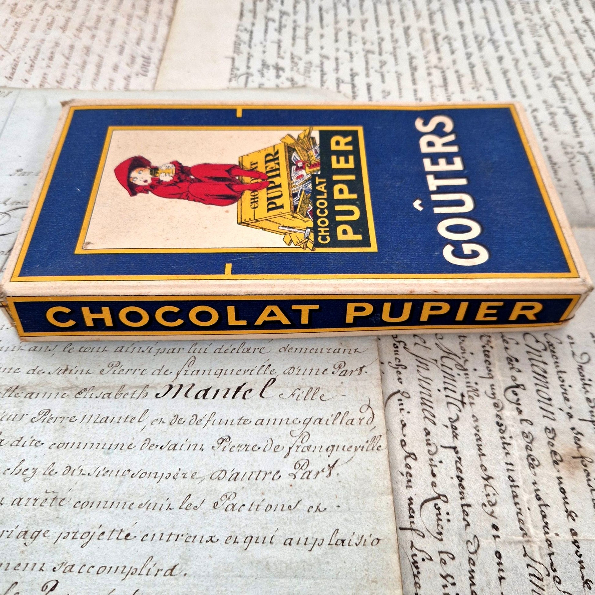 vintage chocolate box pupier france