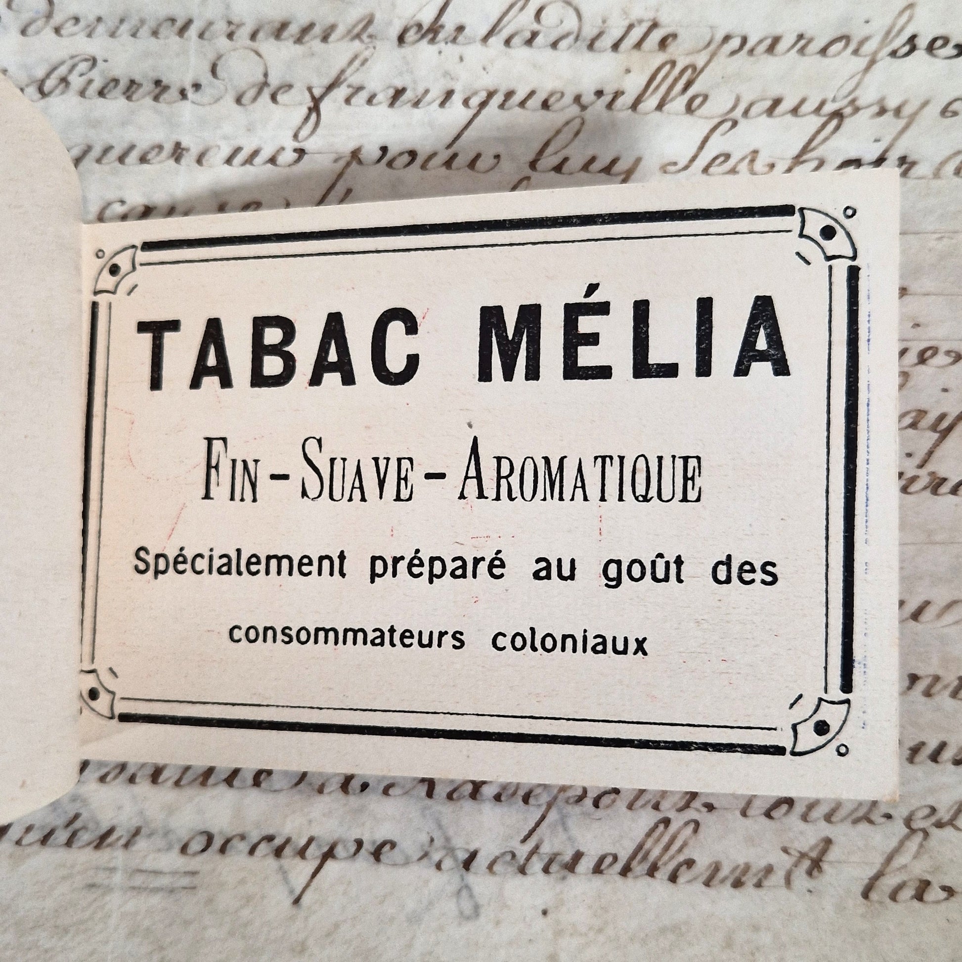 vintage cigarettes melia booklet