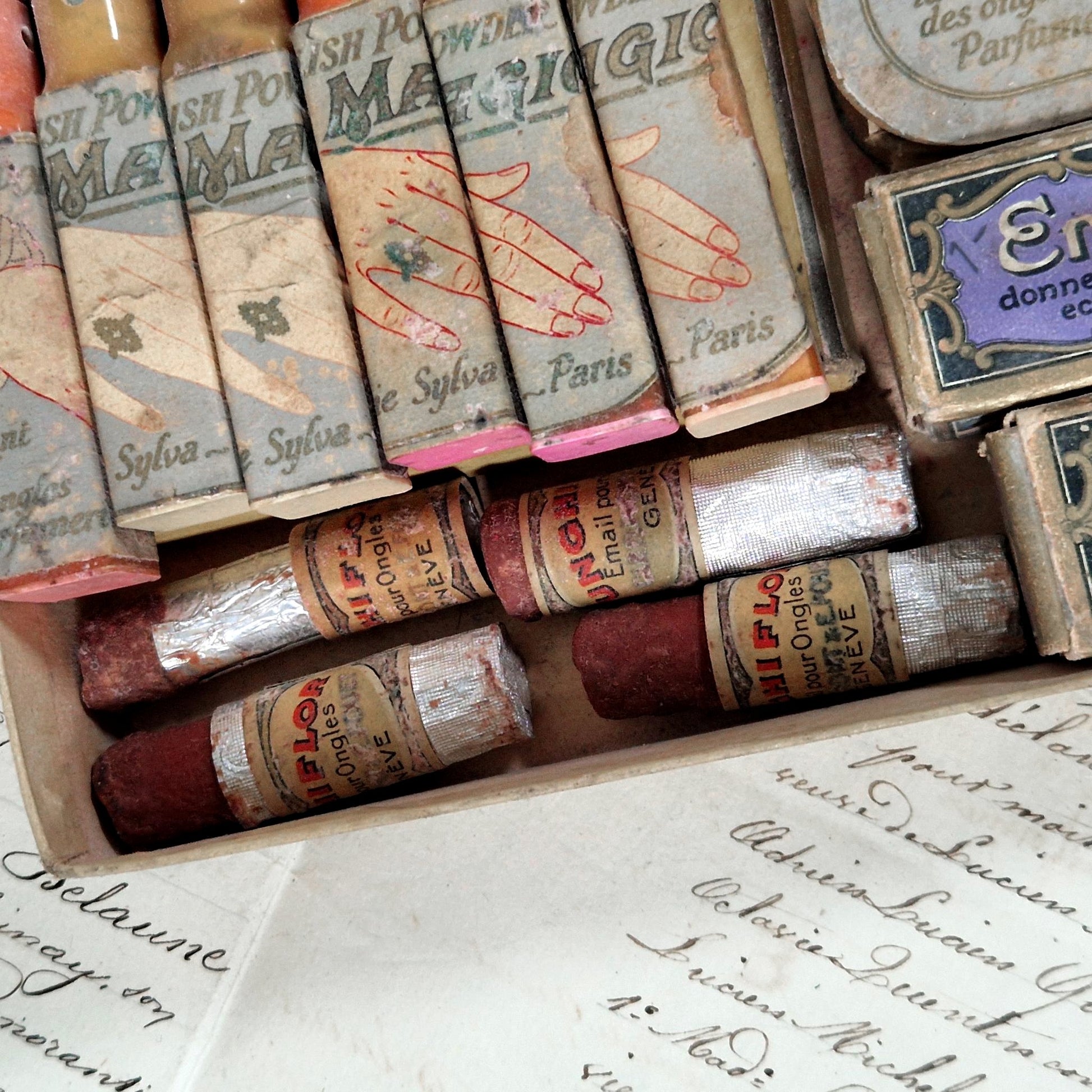 vintage cosmetic set manicure