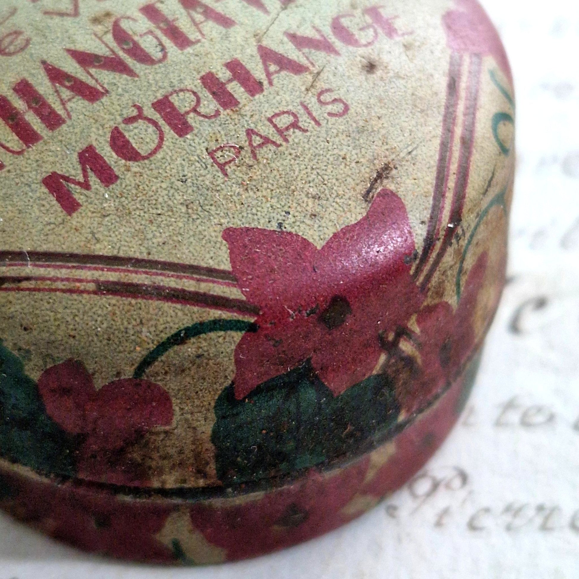 vintage cosmetic tin art deco france