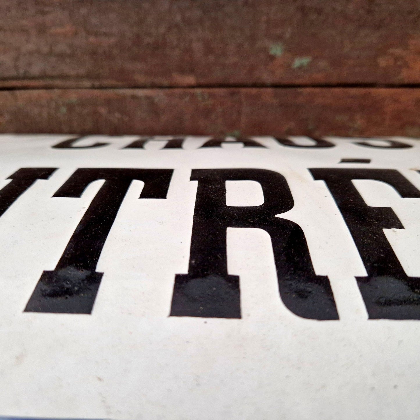 vintage enamel sign shoes free entry