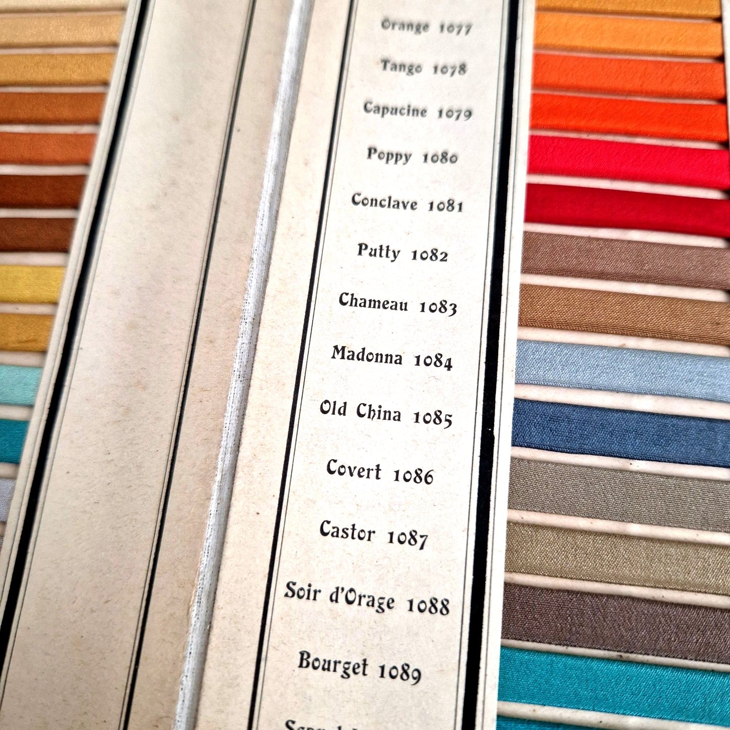 vintage fabric sample accordion book