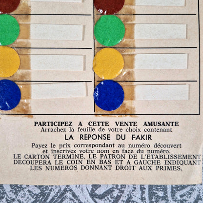 vintage fairground game ask the fakir