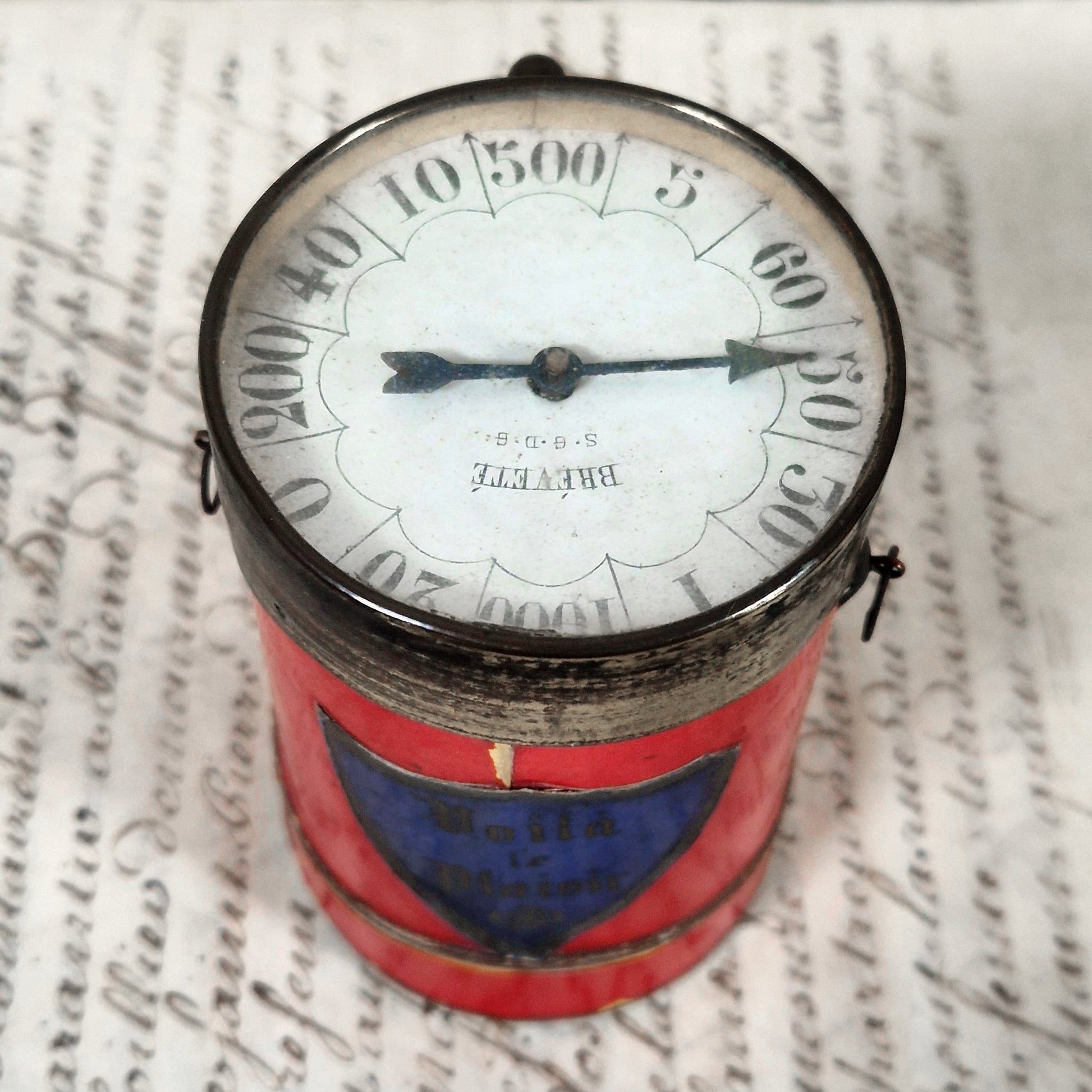 vintage fairground tin box fournier beaune