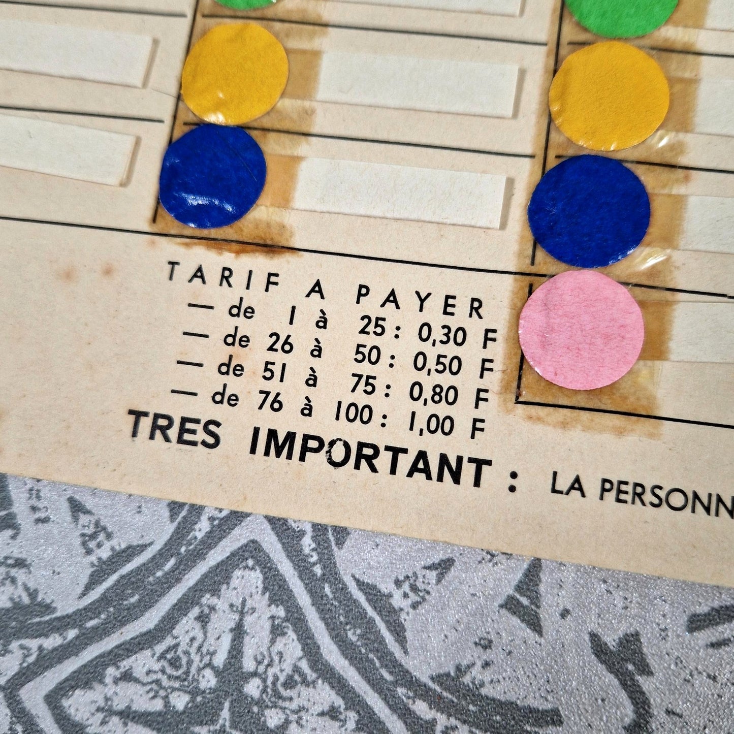 vintage fakir fortune game france 1950s