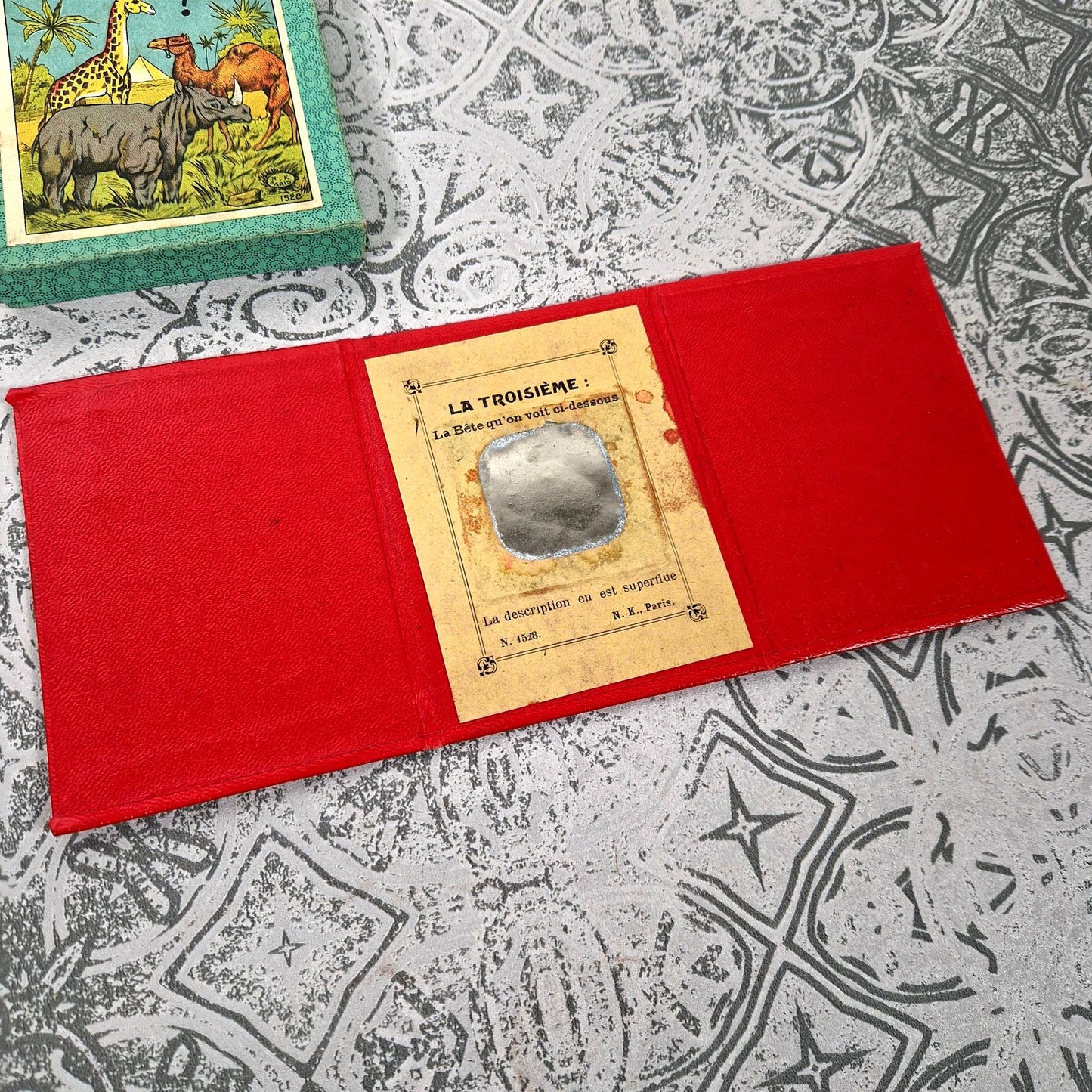 vintage french animal game nk paris