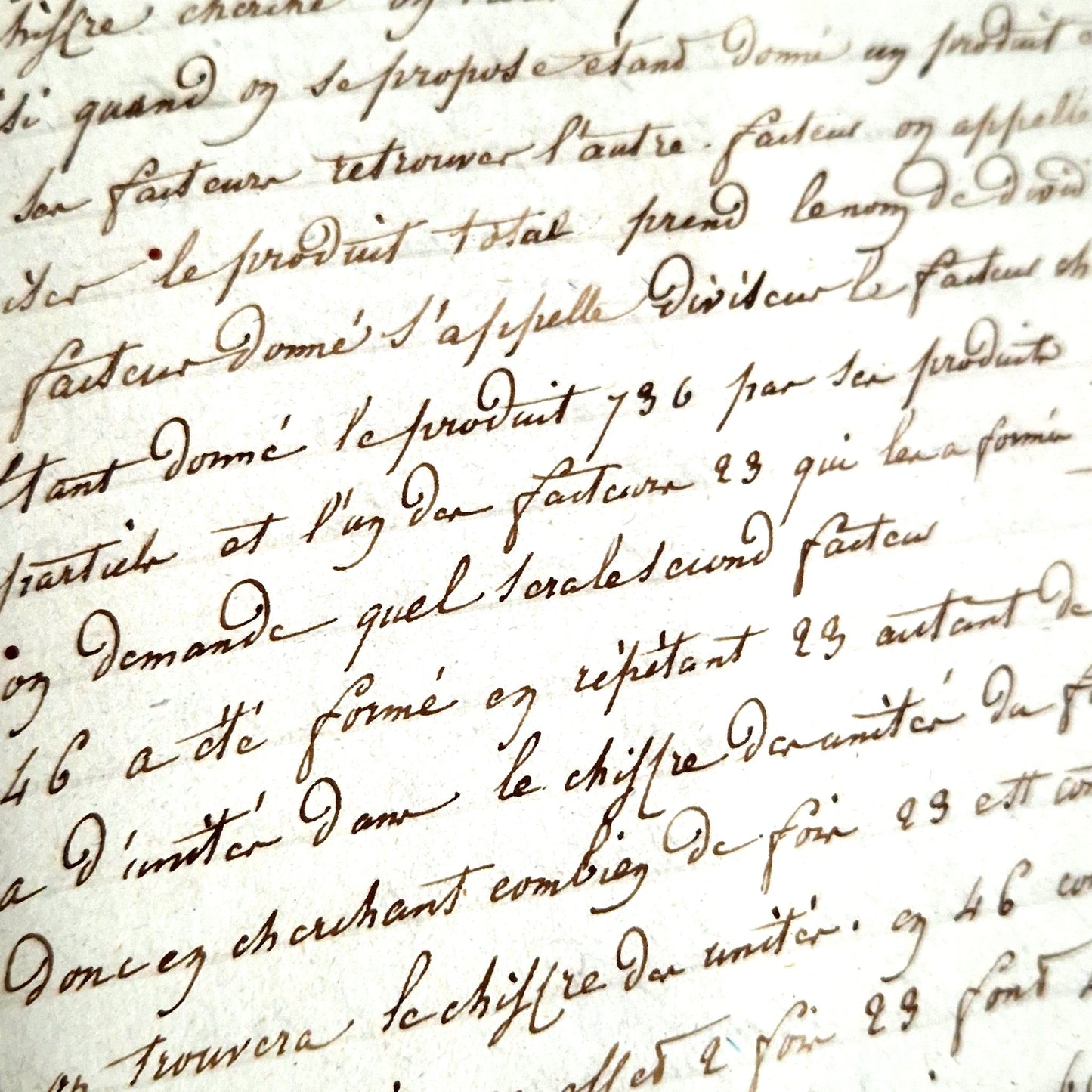 vintage french arithmetic notebook