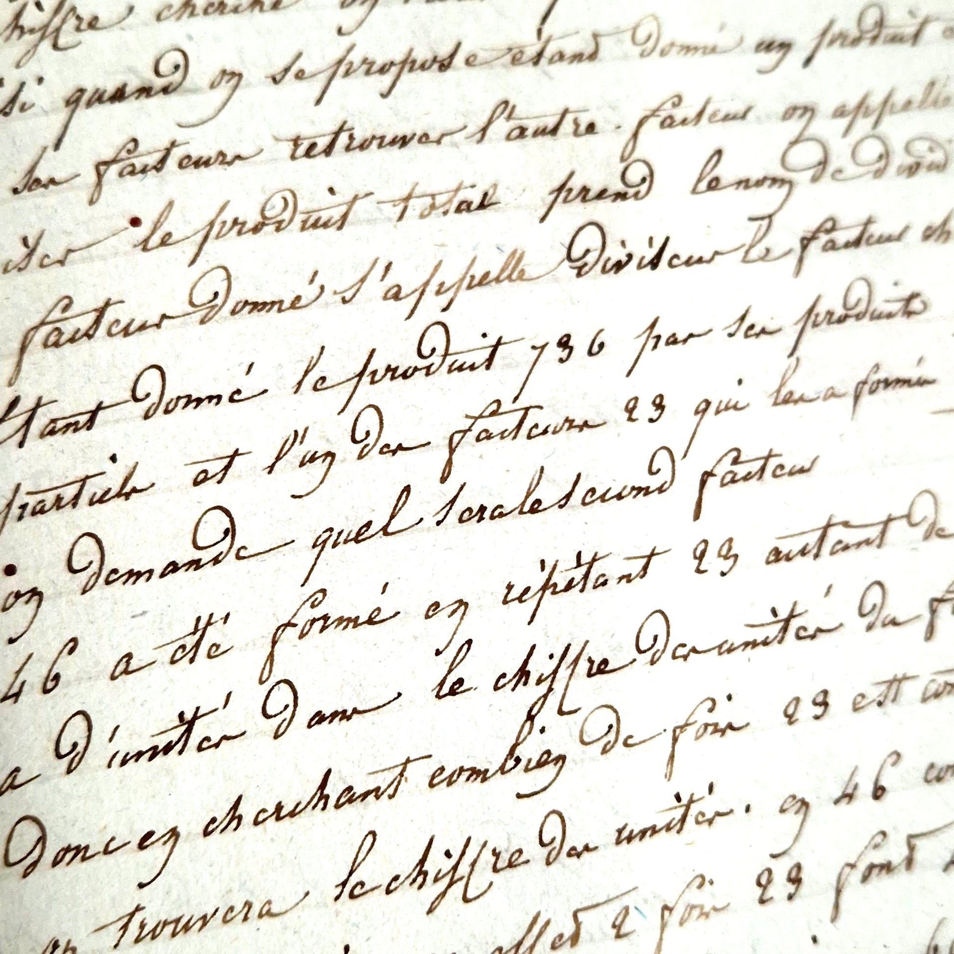 vintage french arithmetic notebook