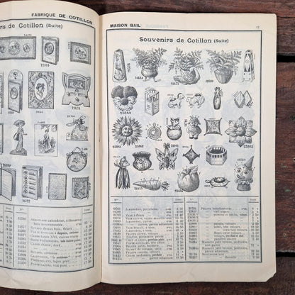 vintage french cotillon catalogue 1911