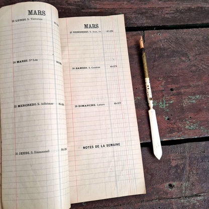 vintage french diary belle époque