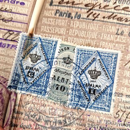vintage french passport 1928