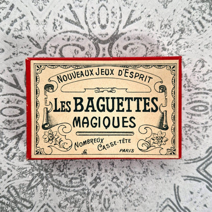 vintage french stick puzzle box