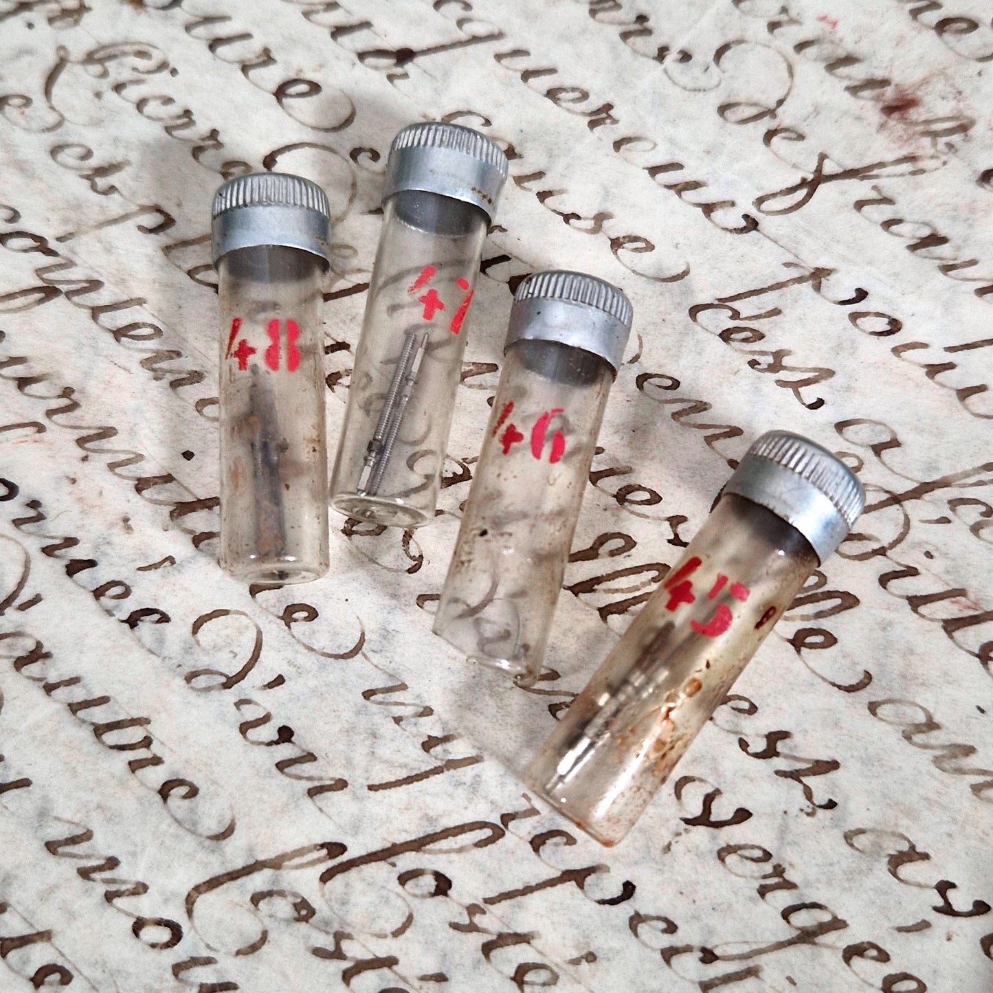 vintage horology parts tray