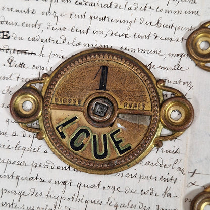 vintage hotel room sign france